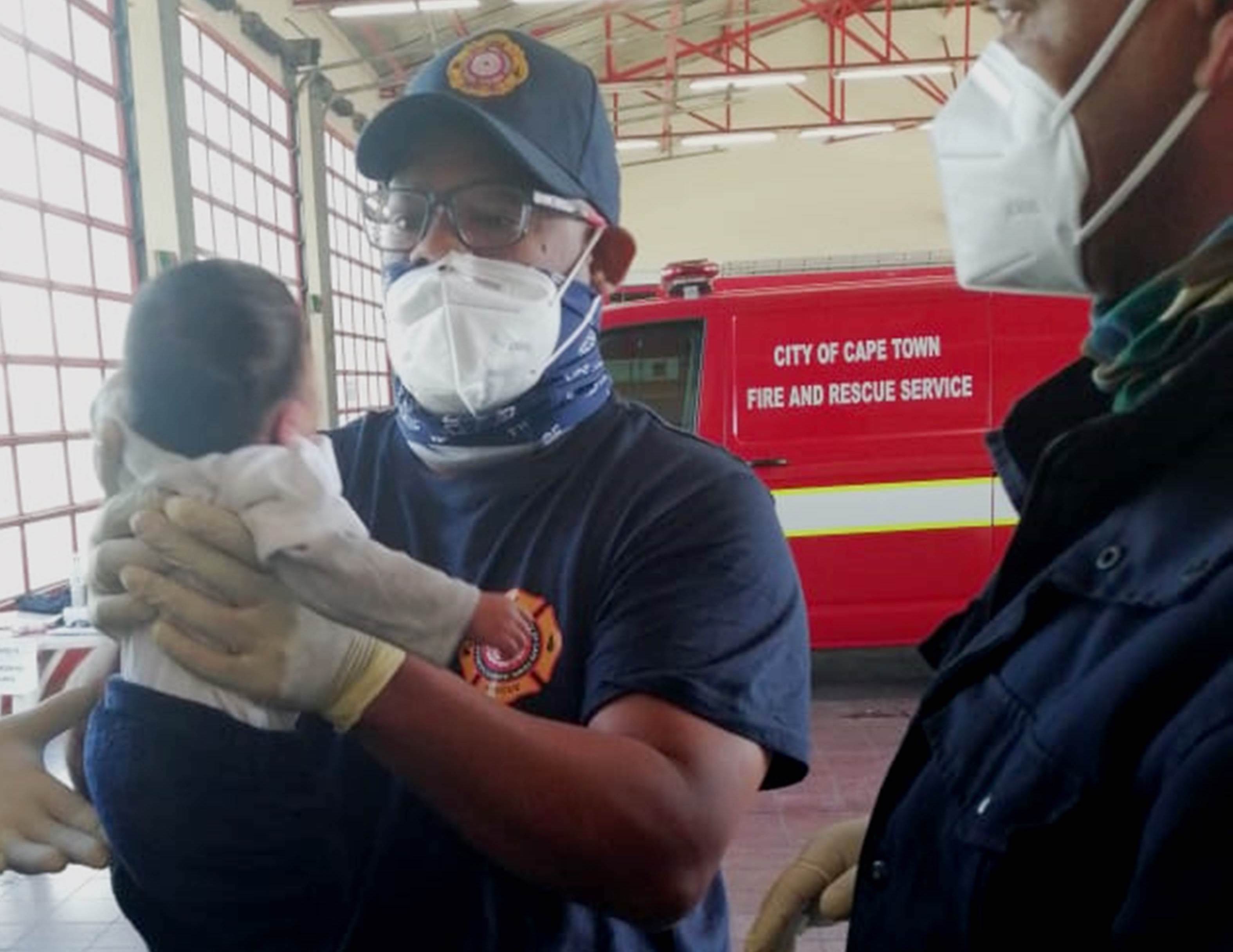 Cape Town city emergency services save two-week-old baby