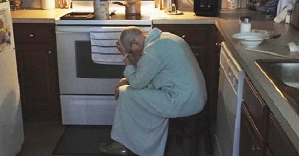 Scott Man Husband sees his exhausted mother-in-law in kitchen - this friends, is what greatness looks like.