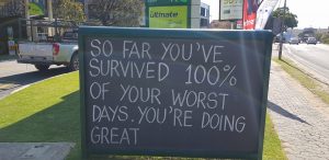 Motivation - A filling station in Hyde Park that has become well-known for its inspirational messages, is now giving the same hope to everyone online!