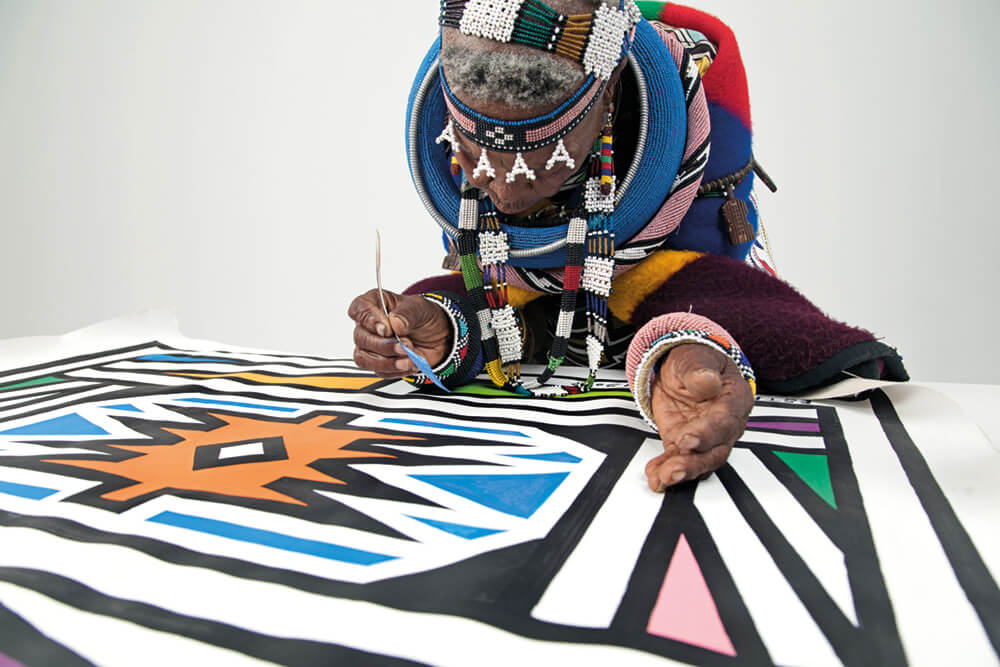 Happy 85th birthday to Dr Esther Mahlangu - a national South African treasure!