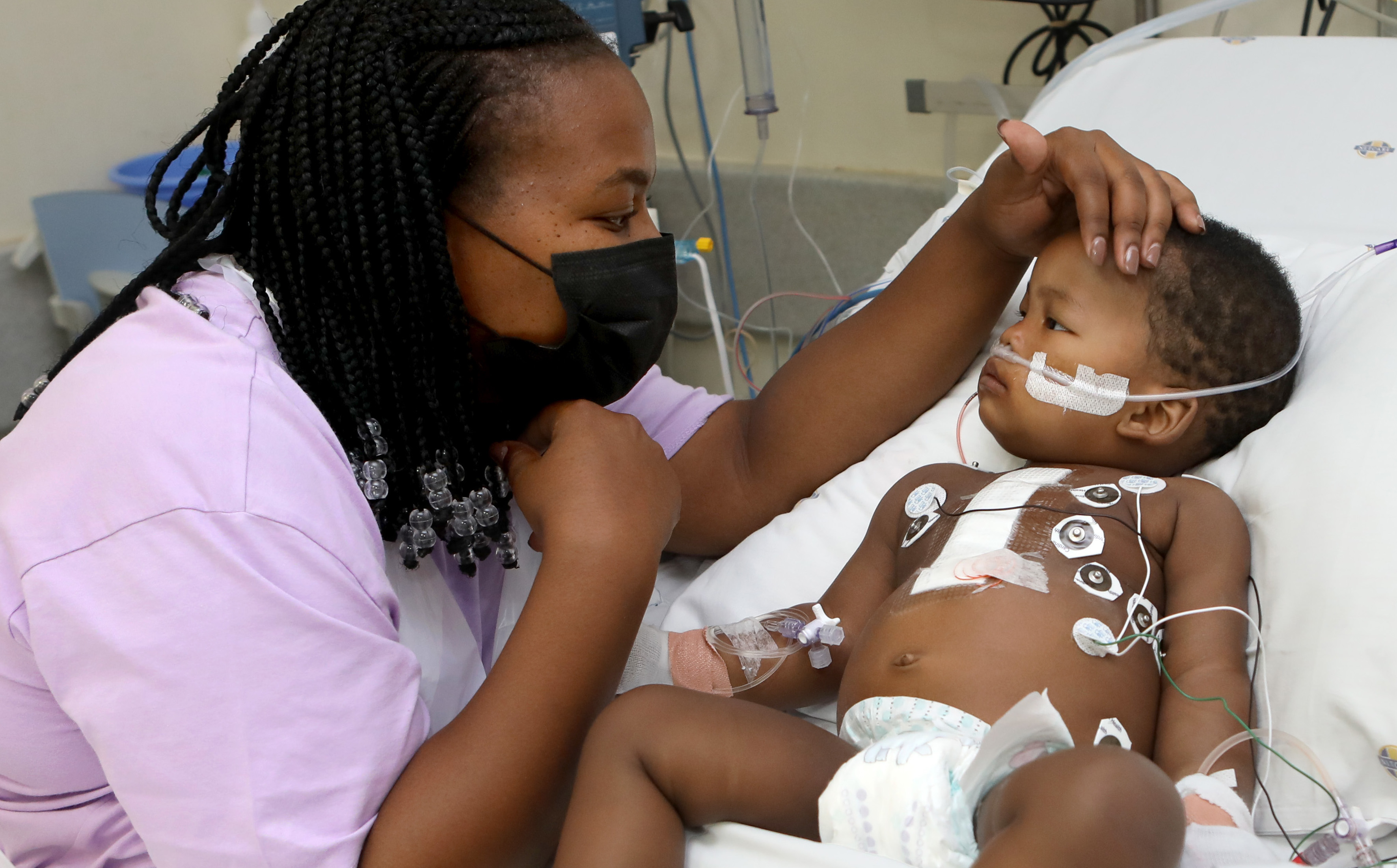 Christmas Comes Early with Heart Op for Baby Leago