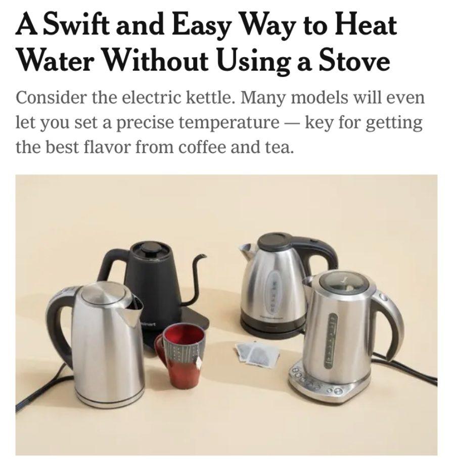 Why Americans Don't Use Electric Kettles