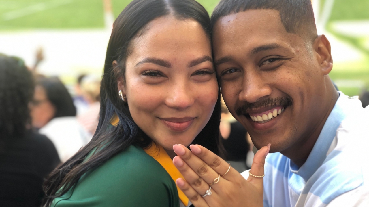 Man Catches Ball And Fiancée at Stormers Game!