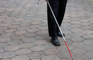 White Cane Mobility training