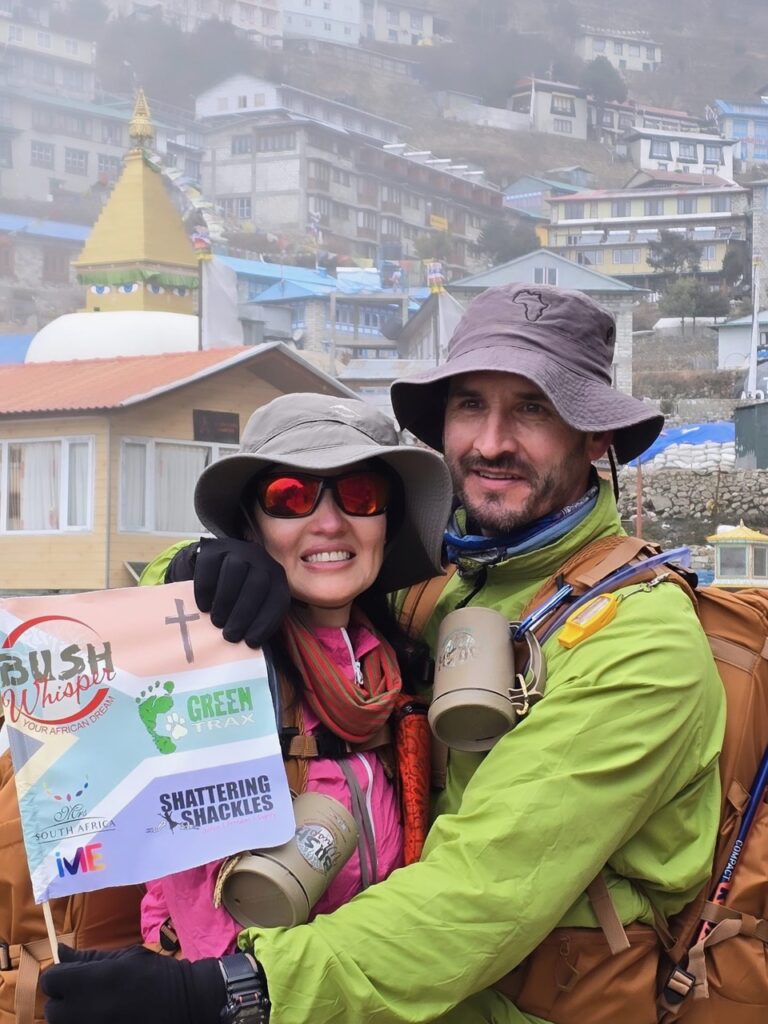 Talitha Stoops Talitha Oosthuizen Stands Tall for a Cause from the Foot of Everest