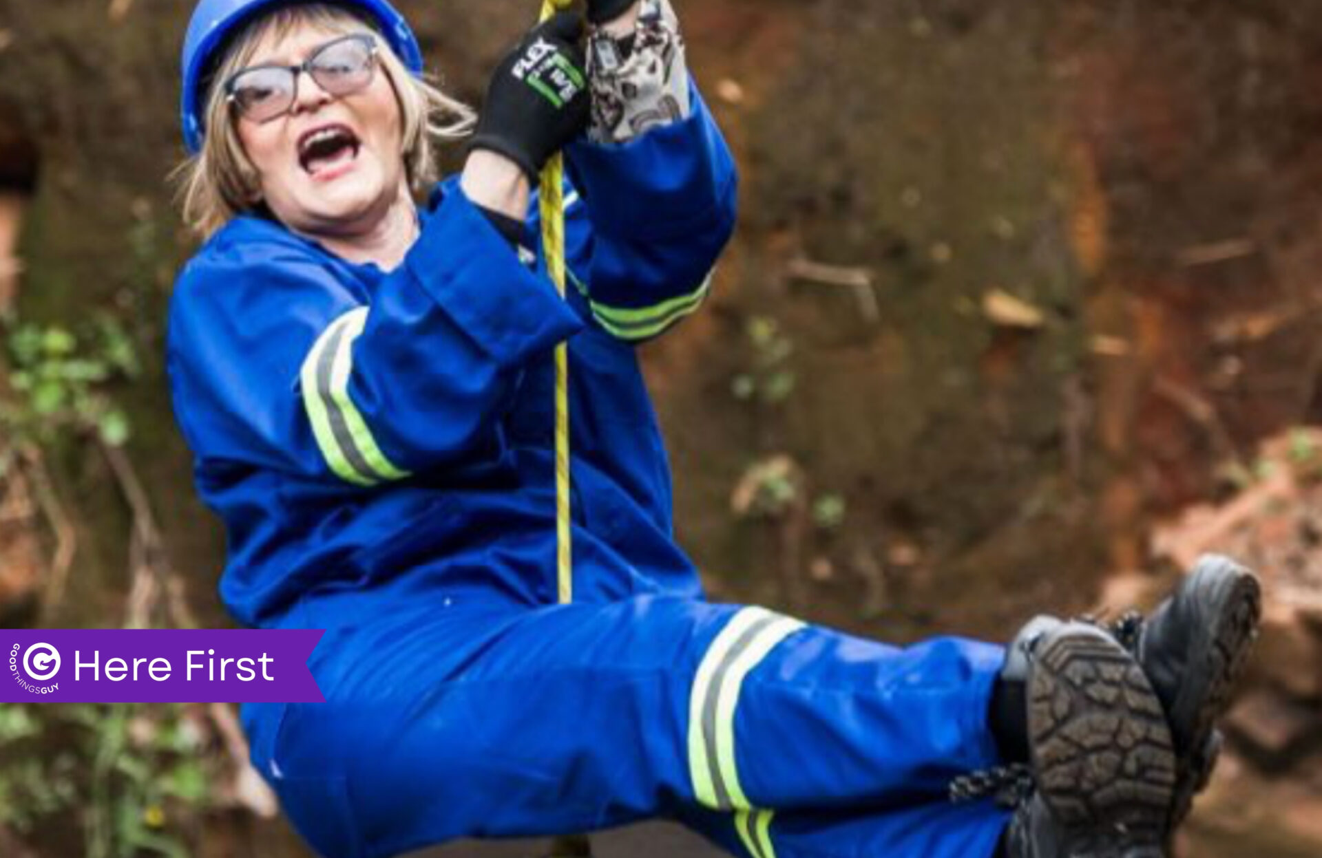 "Gogo” Goes Airborne: Helen Zille Ziplines Over Driveway Sinkhole