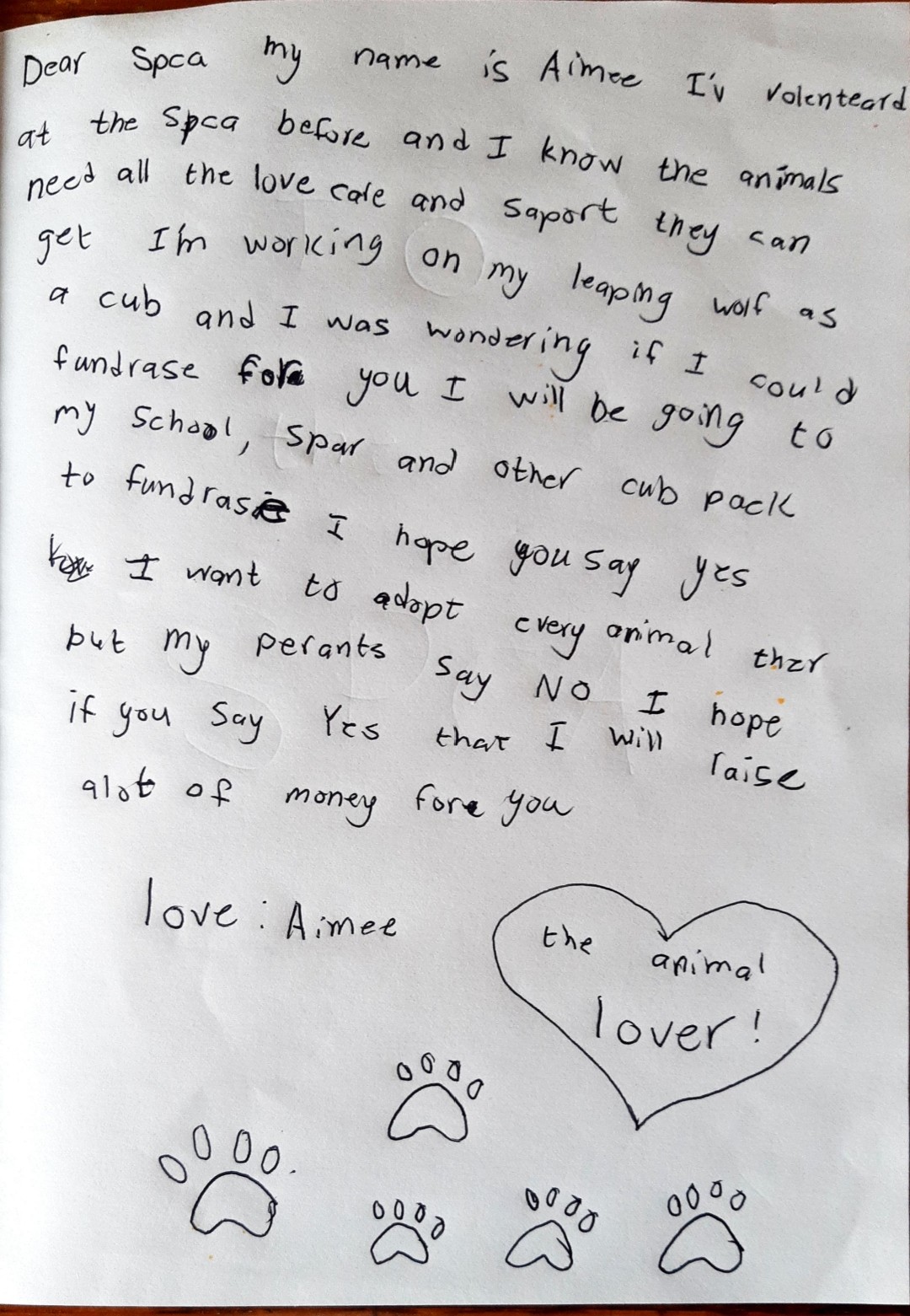 10-Year-Old Aimee Uses Her Scouts’ Challenge to Become a Hero for Paws!