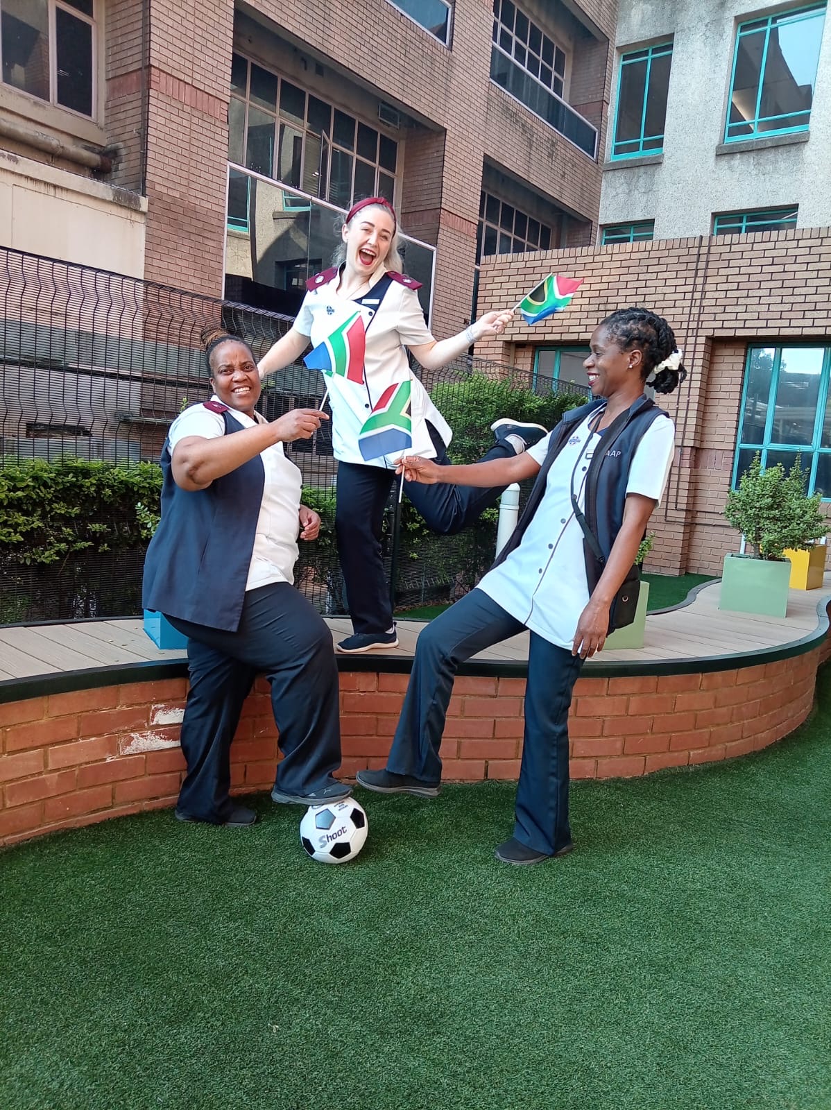 Hospital Corridors Light Up as Young Patients and Nurses Catch the Bafana Spirit