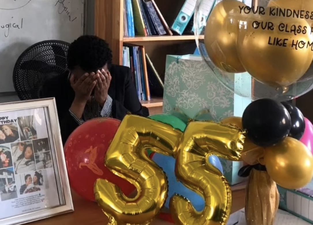 Teacher on Her 55th Birthday
