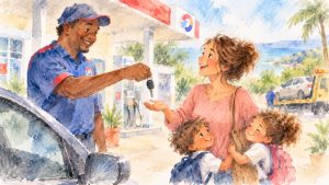The Petrol Attendant Who Saved the School Run