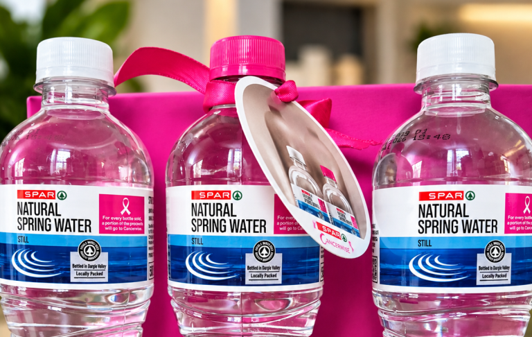Pink Cap on Your Water Bottle